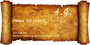 Amma Gilbert névjegykártya